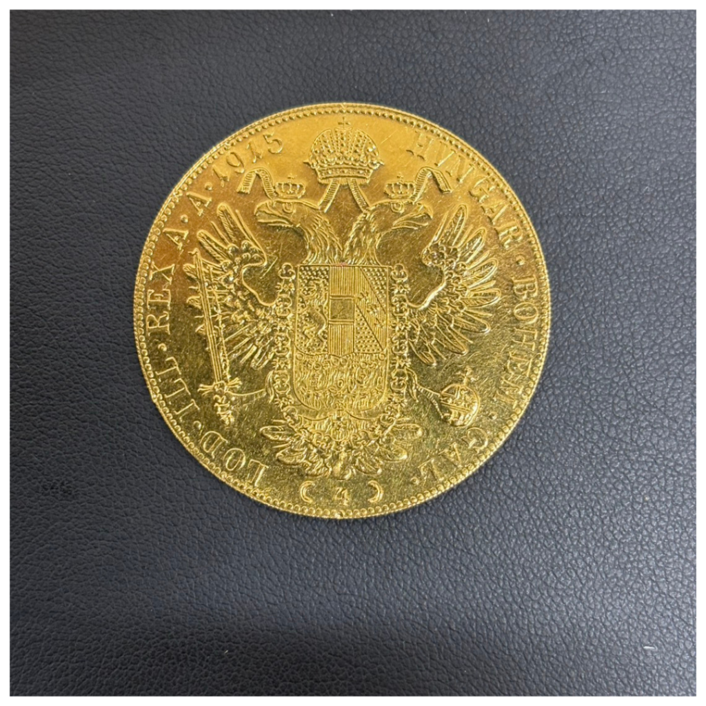 オーストリアの4ダカット金貨の画像